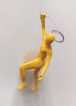 Ancizar Marin Sculptures  Ancizar Marin Sculptures  Male Climber #27 (Yellow)
